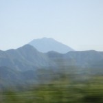 車窓から富士山です！